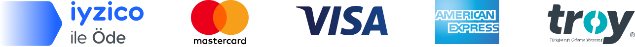 Pagamento sicuro con iyzico, Mastercard, Visa, American Express e Troy