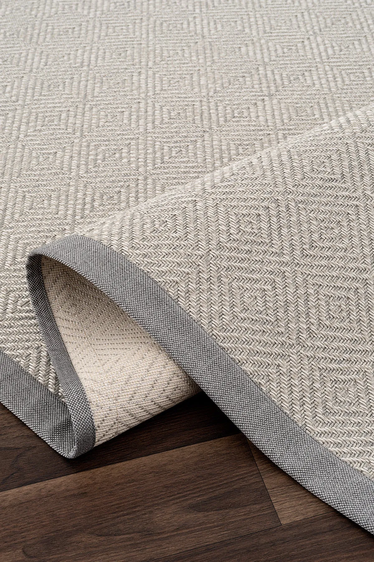Koza Premium Sisalo Border Grauer Sisalteppich – Grauer Rand
