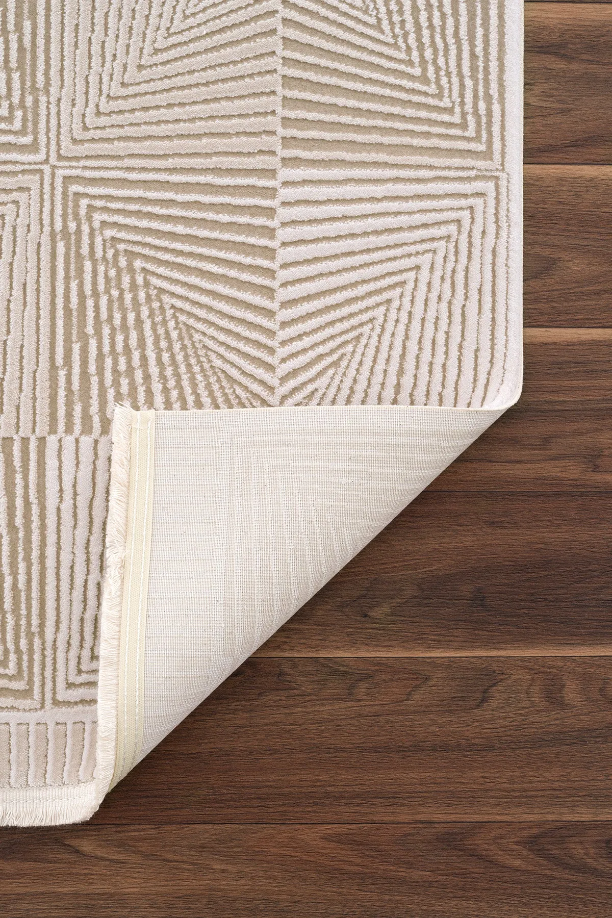 Koza Pearl Beige Living Room Rug