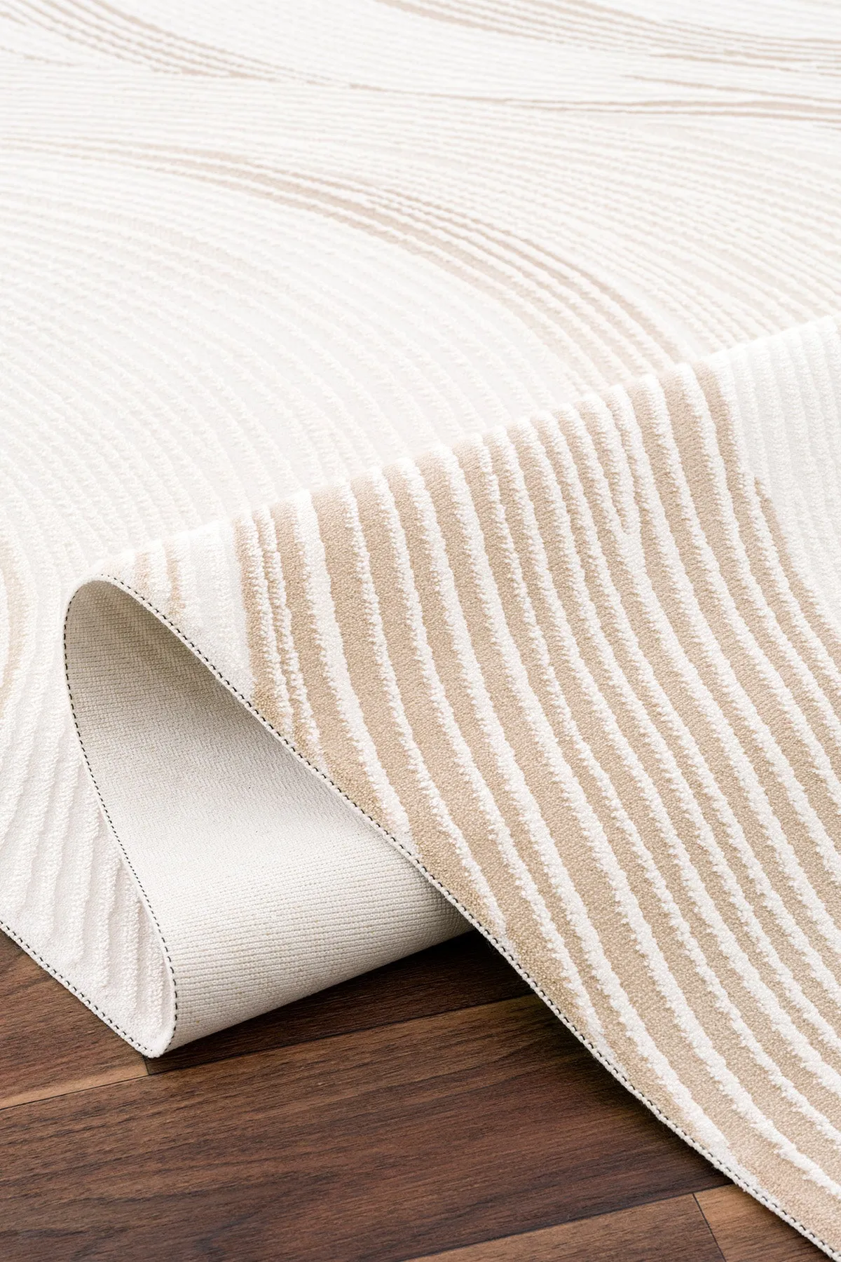 Koza Luna Creme-Beige Wohnzimmerteppich