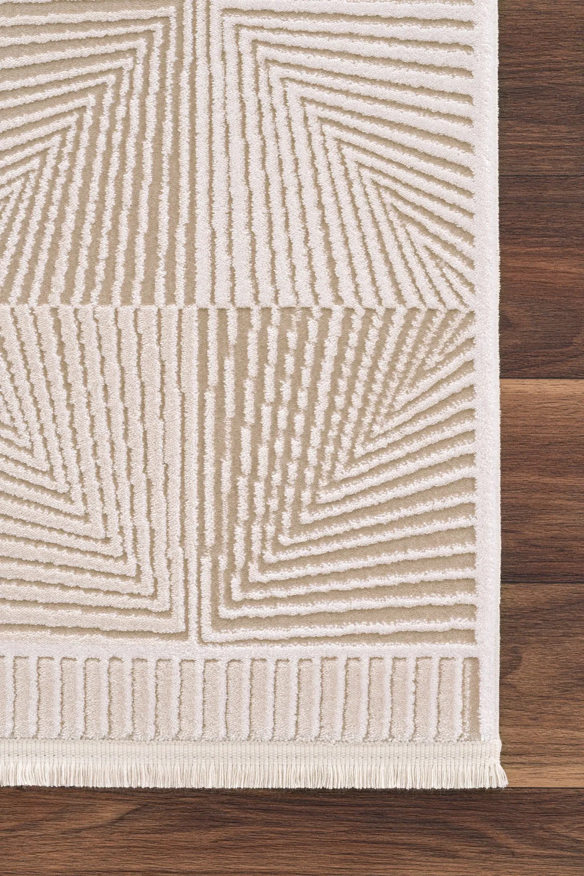 Carpet with a modern design.