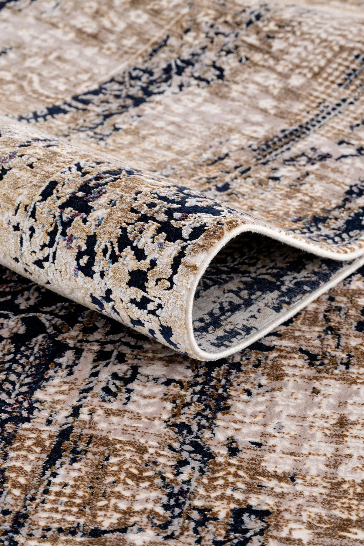 Koza Nostalgia Beige Gold Living Room Rug