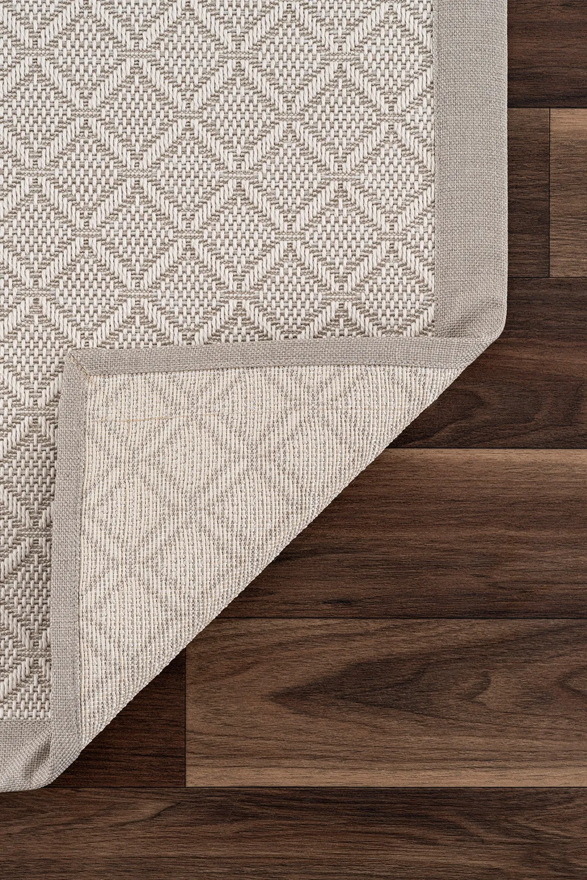 Koza Premium Sisalo Bordüre Creme Sisal Teppich Bordüre Creme