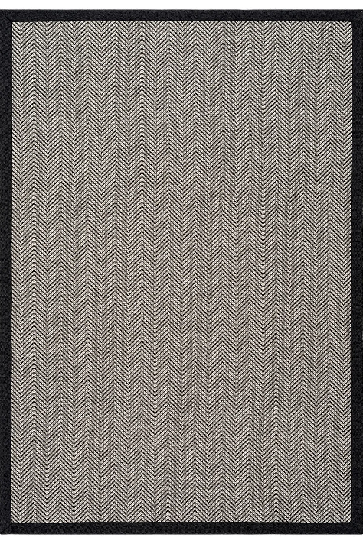 Dywan Koza Premium Sisalo Border Cream Black Sisal Rug - Black Border