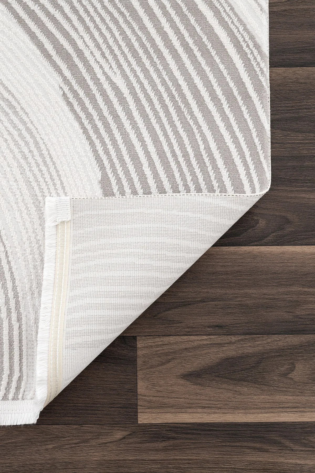 Koza Luna Wohnzimmerteppich in Creme und Grau