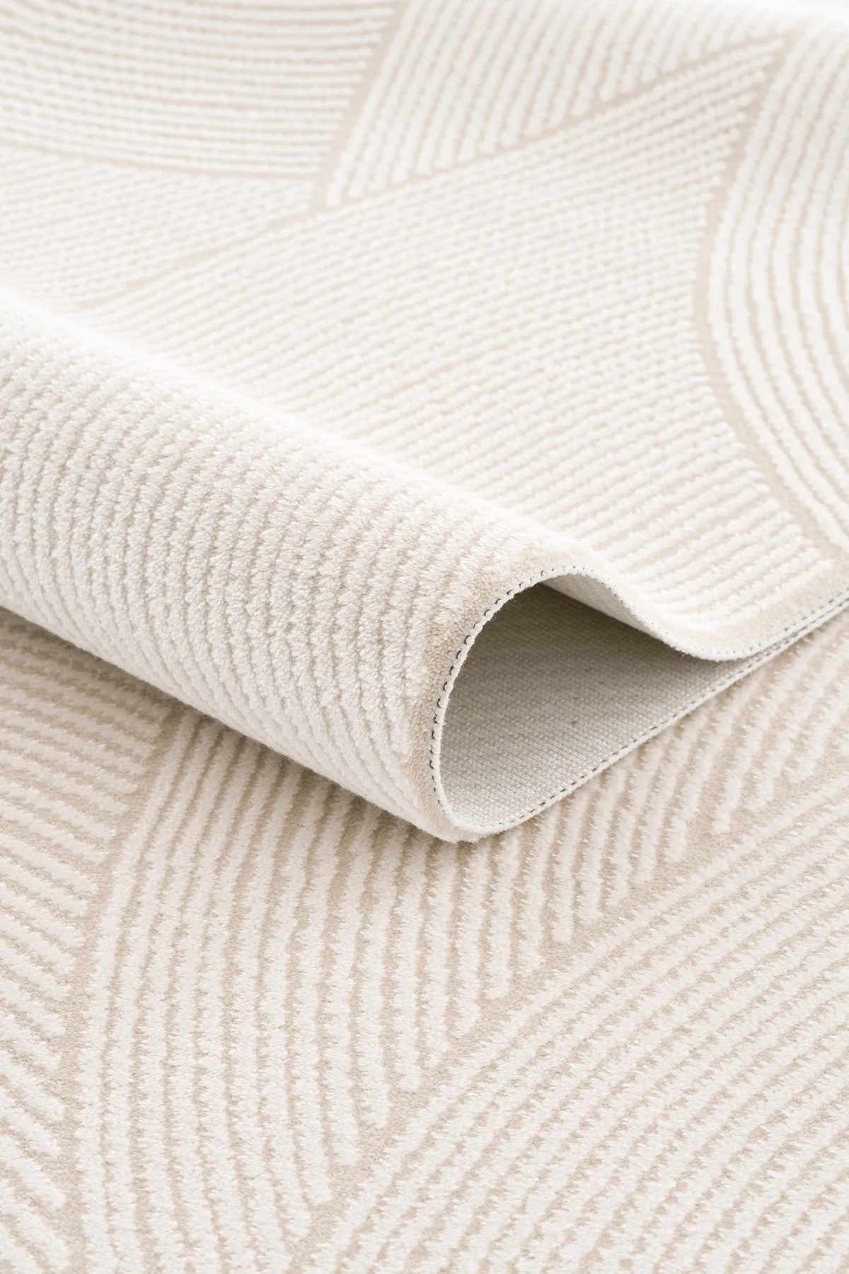Tapis de salon Koza Luna crème