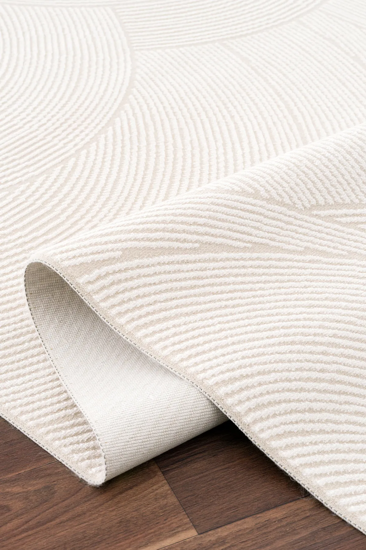 Tapis de salon Koza Luna crème