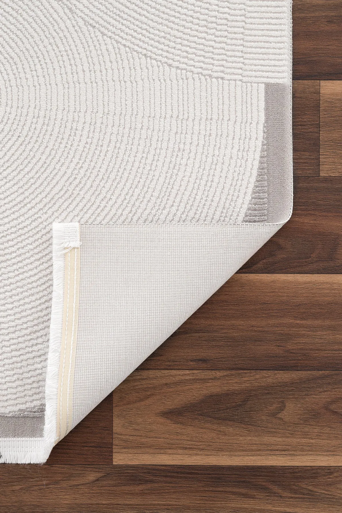 Koza Luna Wohnzimmerteppich in Creme und Grau