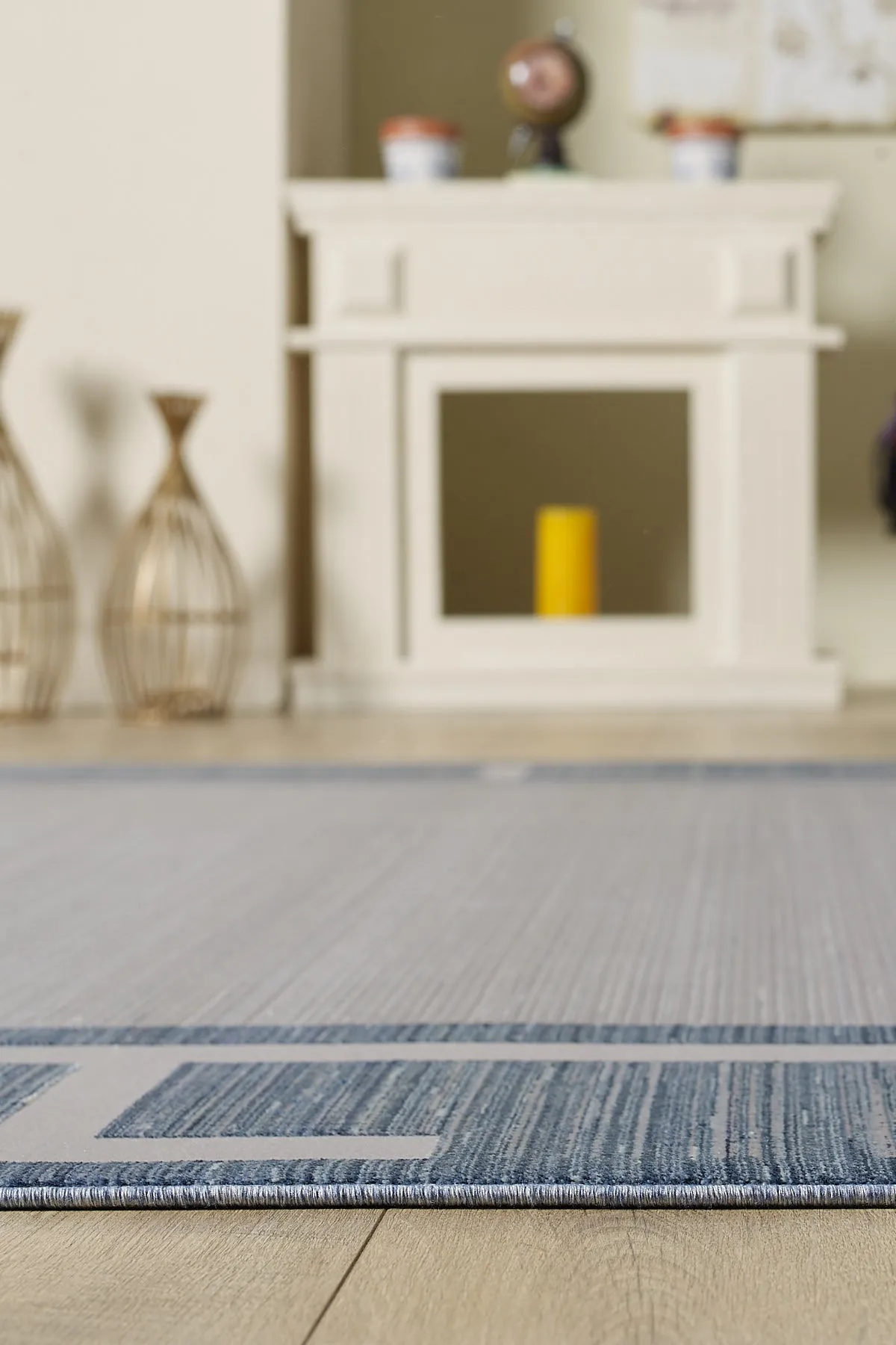 Tapis en viscose et acrylique