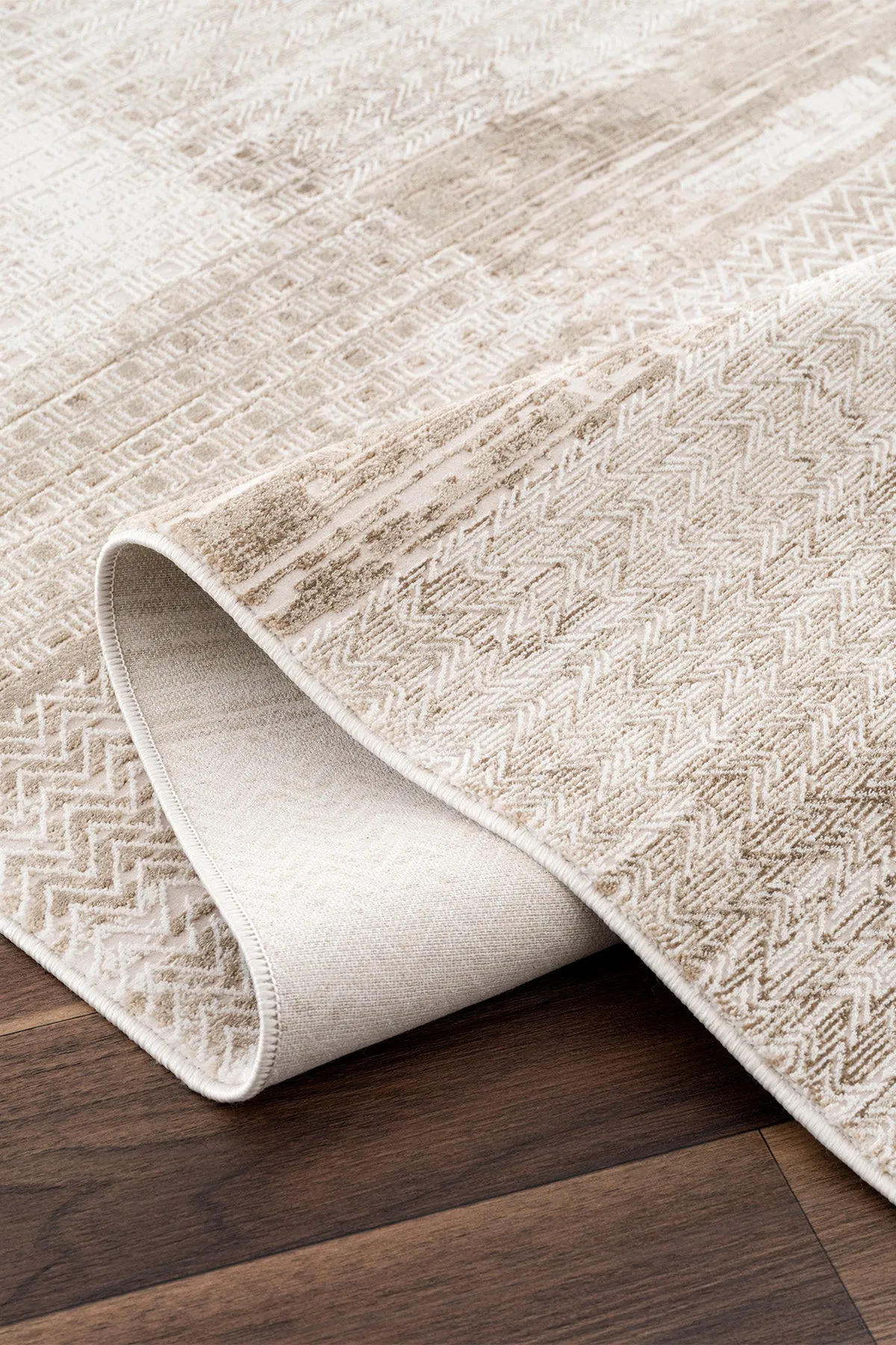 Tapis de salon Koza Mirage crème vison