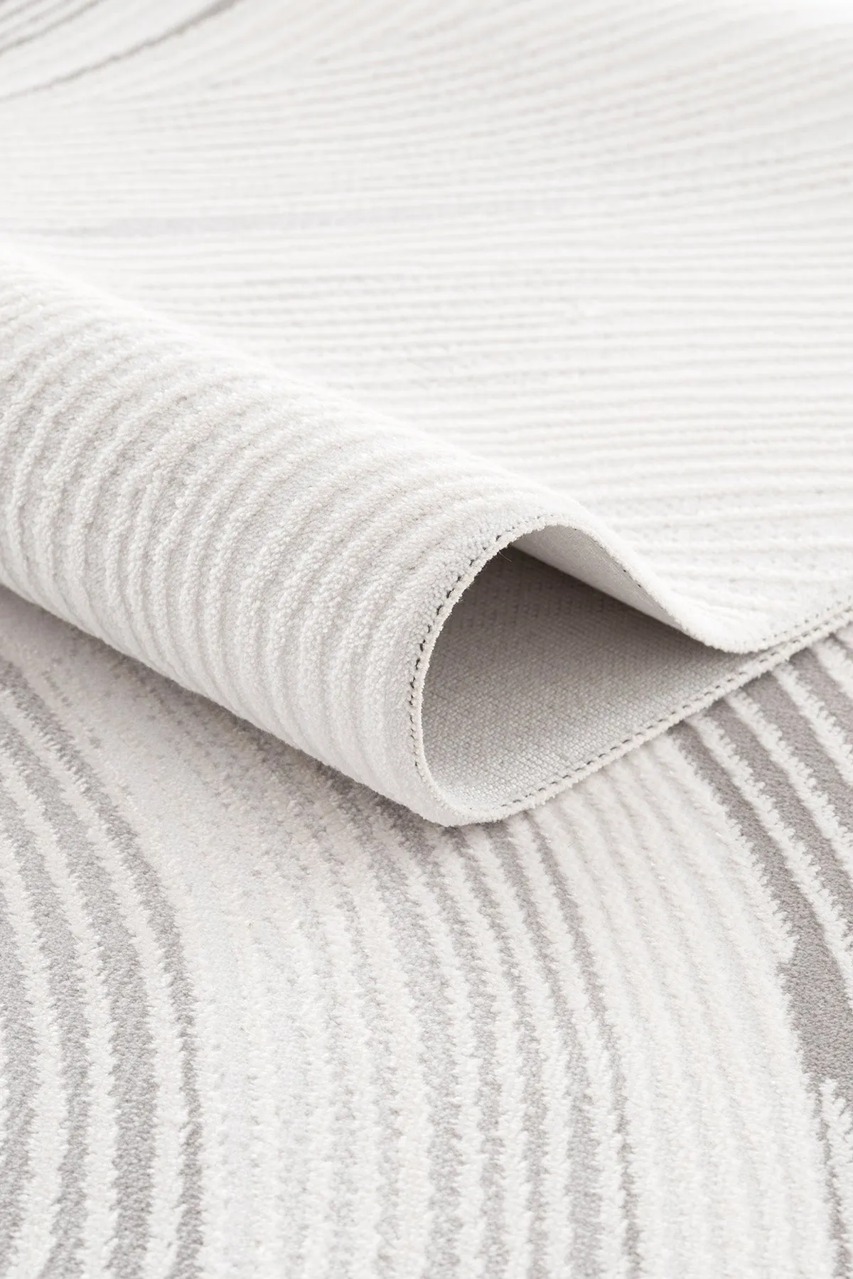 Koza Luna Wohnzimmerteppich in Creme und Grau