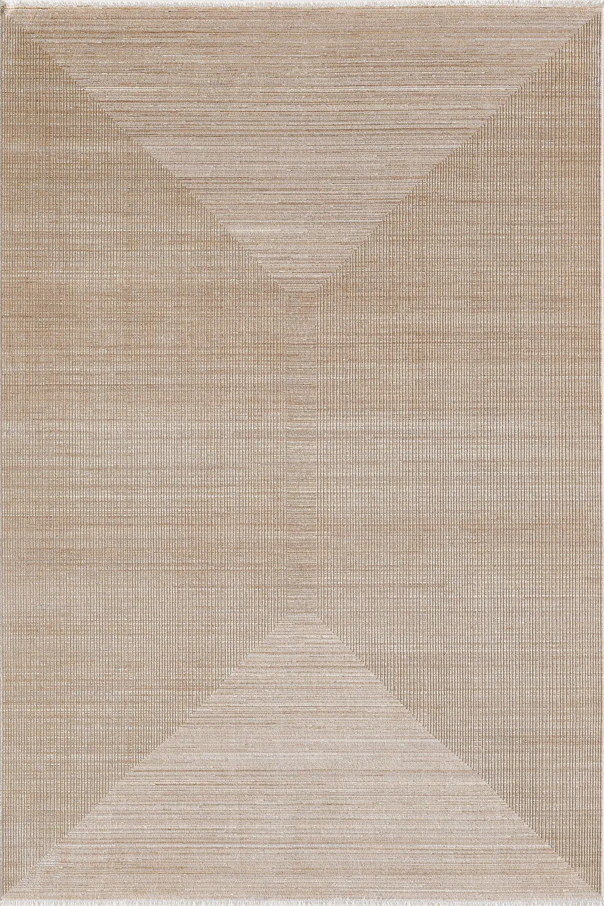 Tappeto moderno da soggiorno Soho Chrome - Tobacco