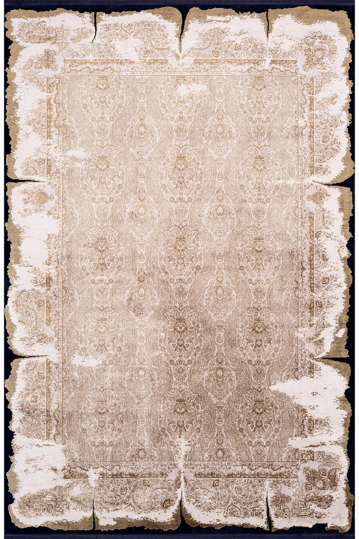 Tappeto da soggiorno Koza Nostalgia Beige Oro
